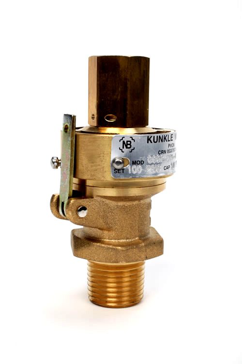2-1/2 Kunkle Pressure Relief Valve 6252FLJ01-KS0130 250# Flg Iron 130 PSI Air or Gas ASME Sec VIII 