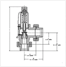 Danco D447UU Shipboard air compressor pressure relief valve drawing