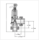Danco D44PUU Shipboard air compressor pressure relief valve drawing