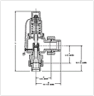 Shipboard air compressor pressure relief valve Danco D48CUU drawing