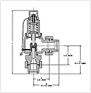 Danco D48DUU Shipboard air compressor pressure relief valve drawing