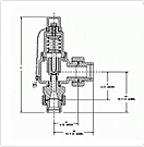 Shipboard air compressor pressure relief valve Danco DL48CUU drawing
