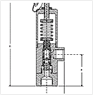 Shipboard air compressor back pressure relief valve Danco D45MS