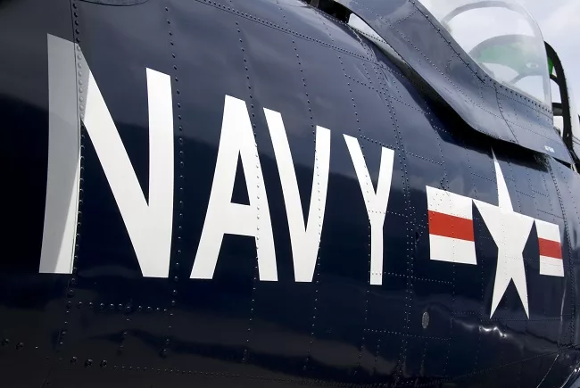 US Navy Ship with Logo