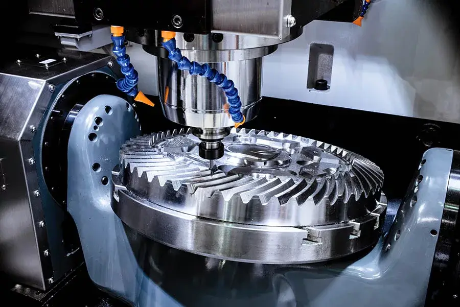 State-of-the-art CNC milling machine for industrial valves